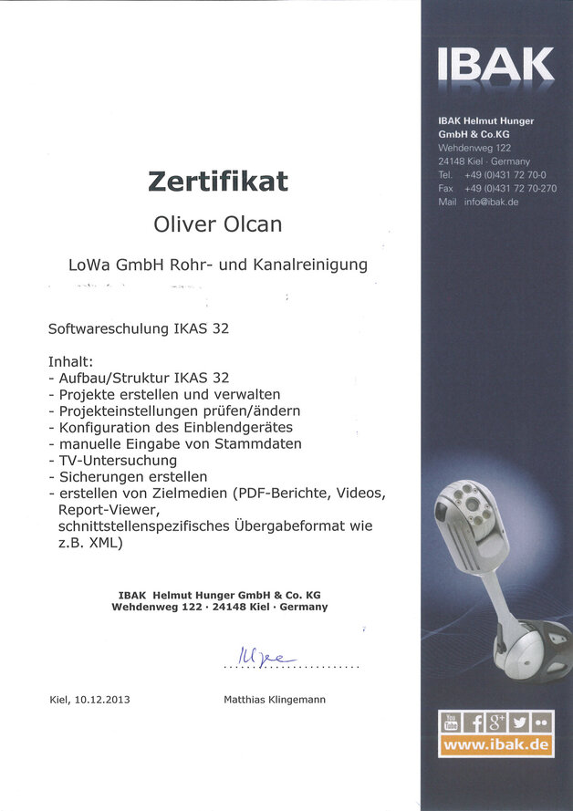 IKAS32 Softwareschulung - Herr Olcan