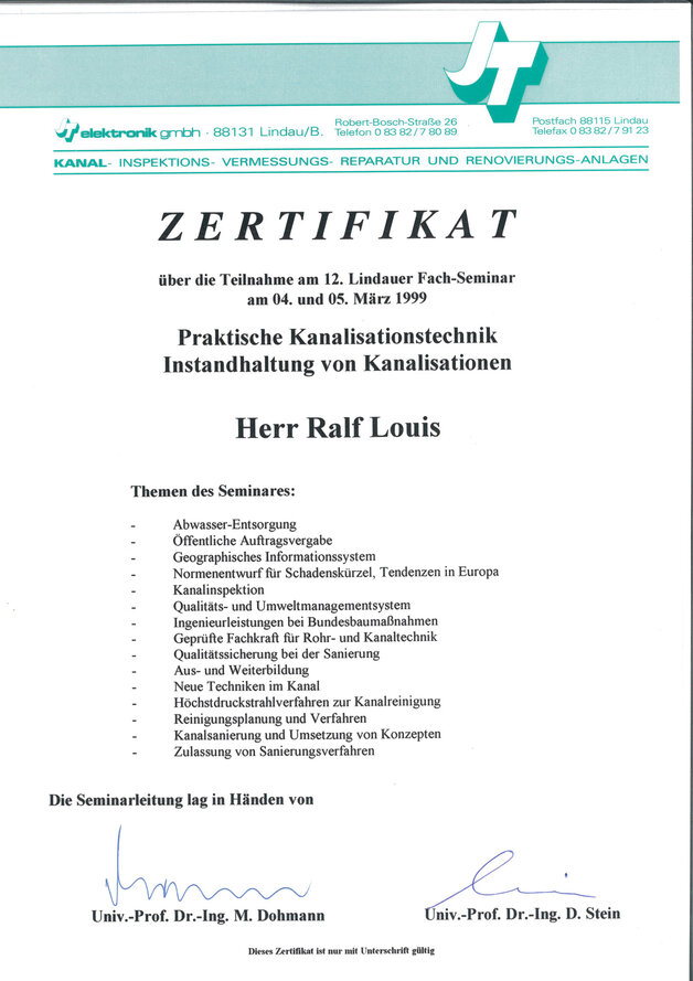 2. Fachseminar Instandhaltung - Herr Louis