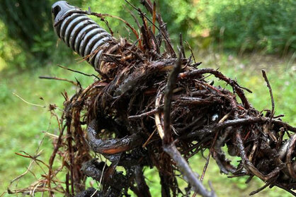 Wurzeleinwuchs im Rohr beseitig durch Lowa Rohrreinigung